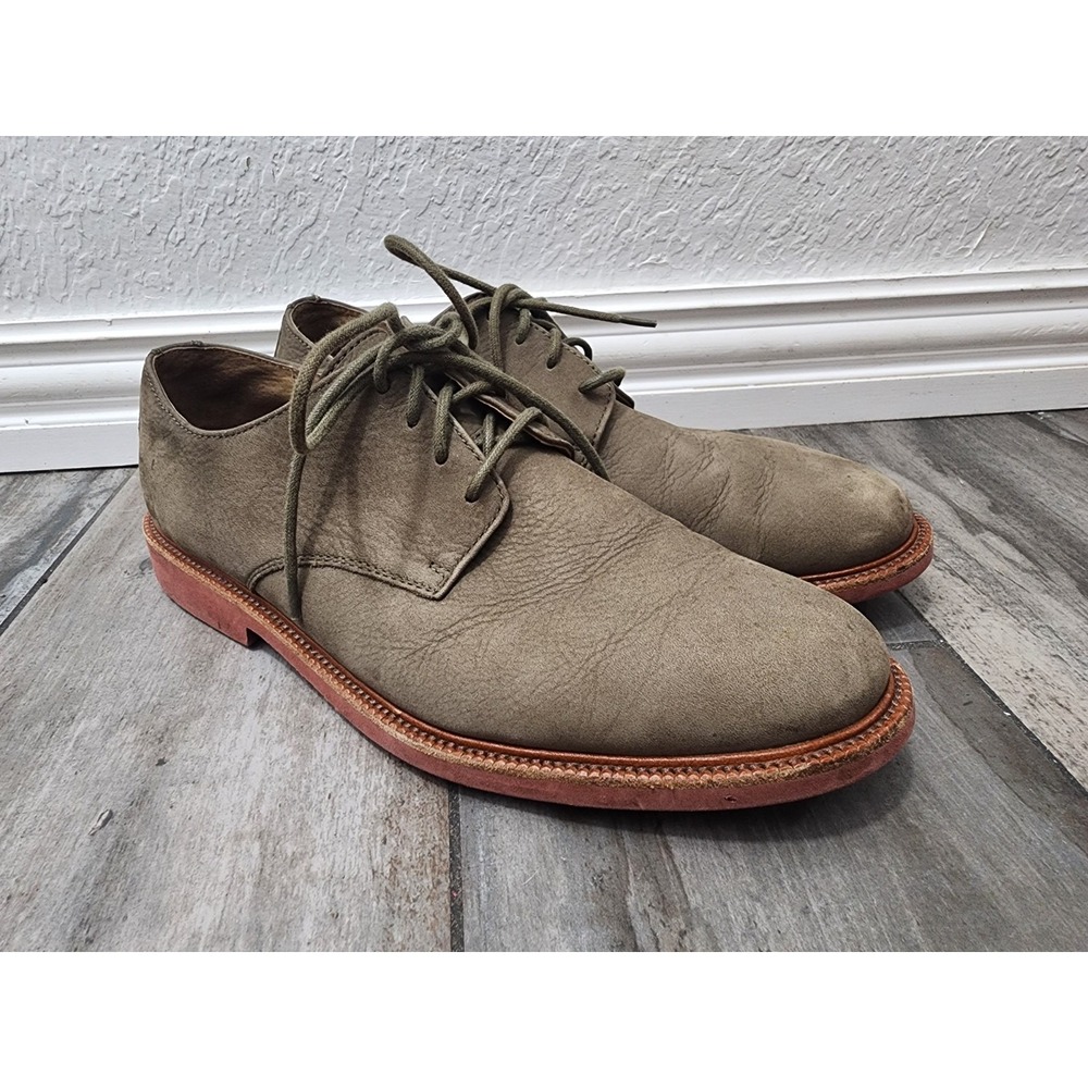 Polo Ralph Lauren Shoes Torrington Green Suede Leather Upper 10D